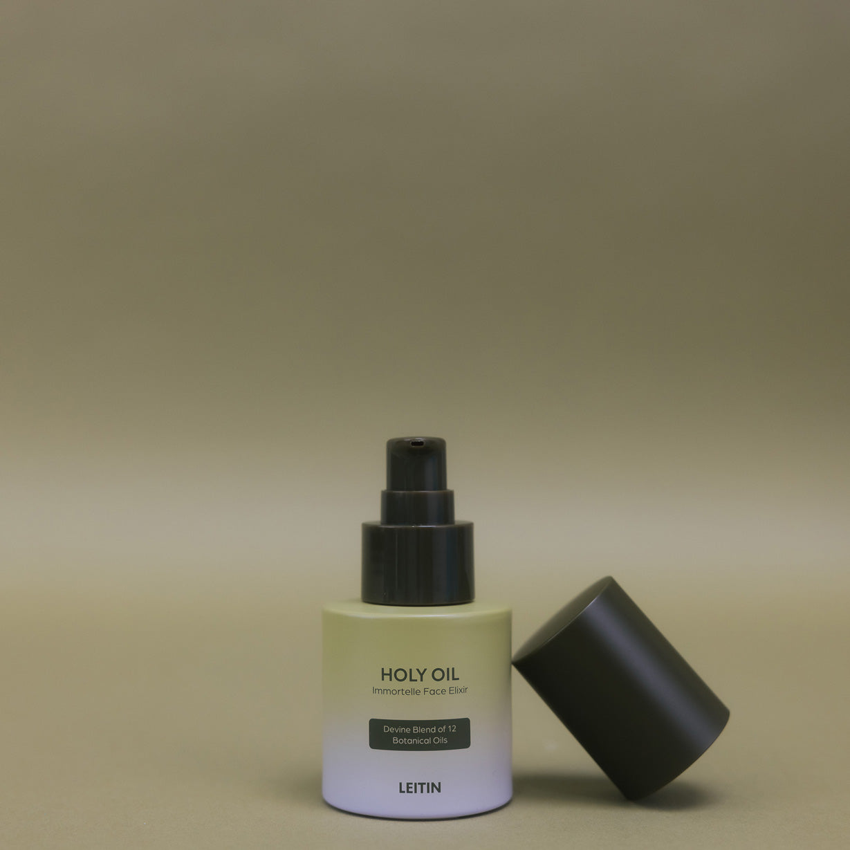 Image of LEITIN Skincare's Holy Face Oil with Lid off